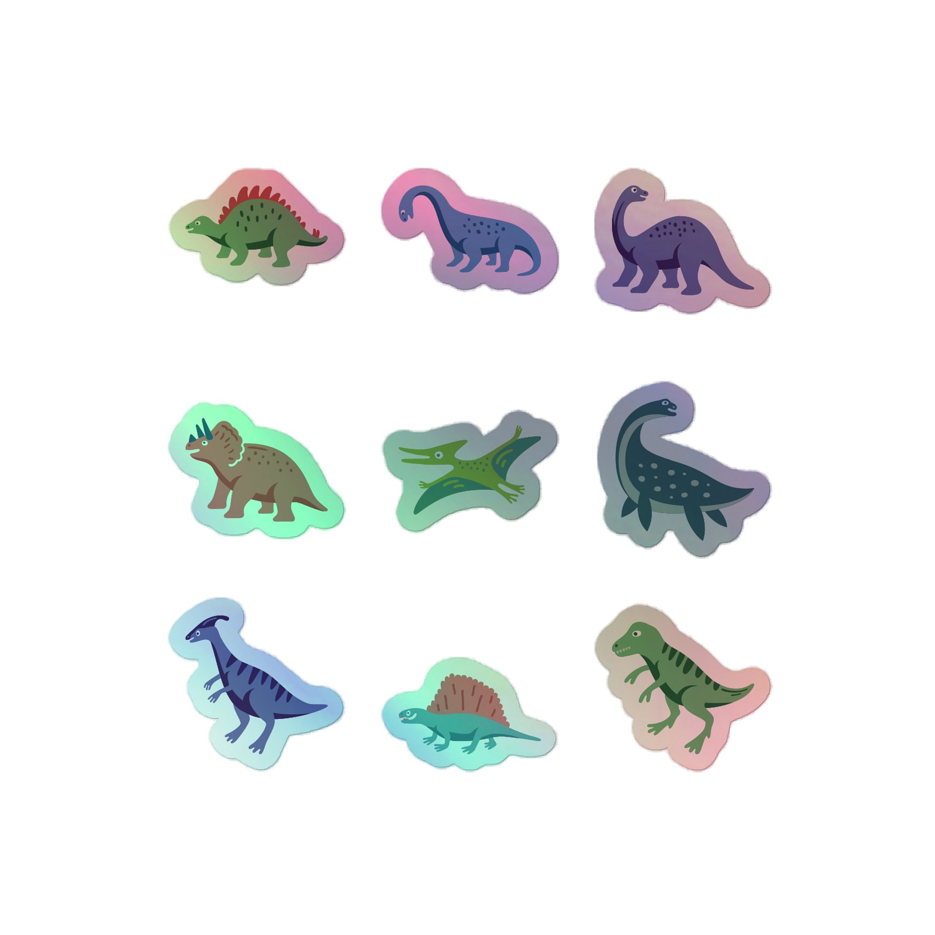 Dino Delight Holographic Sticker Pack product image (1)