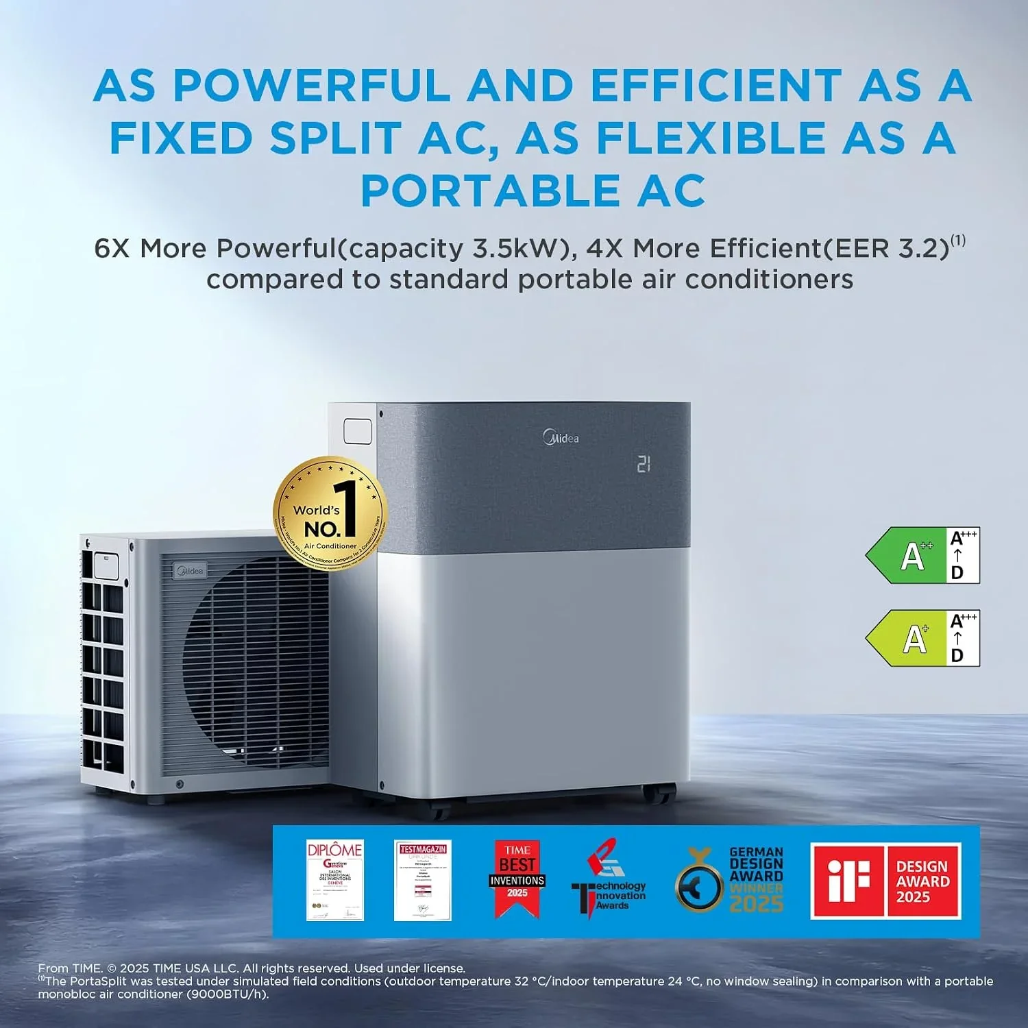 12000 BTU Portable Air Conditioner with Heat Pump, WiFi Control & Dehumidifier product image (1)