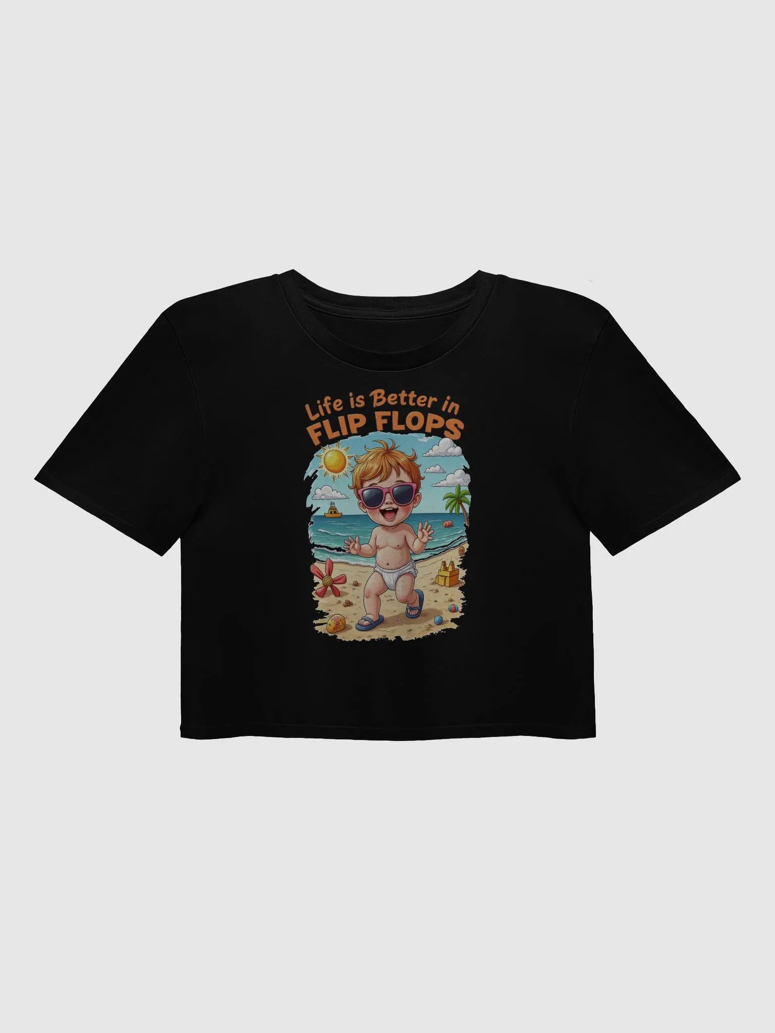 Life is Better in Flip Flops Crop Top product image (1)