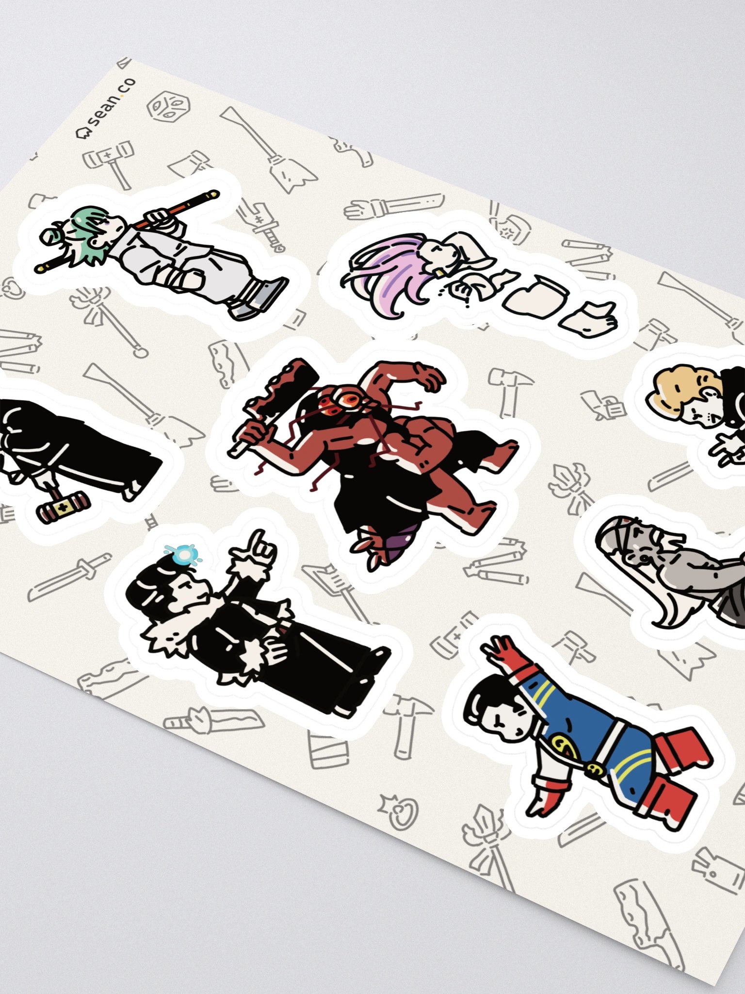 Culling Game Players 1 Jujutsu Kaisen Sticker Sheet | Ryu Uro Kurourushi Kinji Hajime Hiromi Fumihiko Dhruv product image (2)