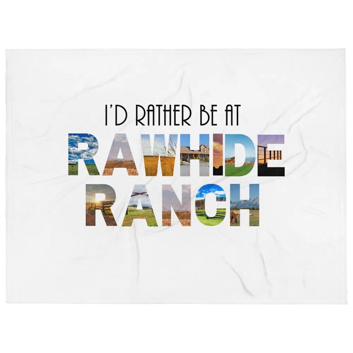 Rather Be At Rawhide Fleece Blanket product image (2)