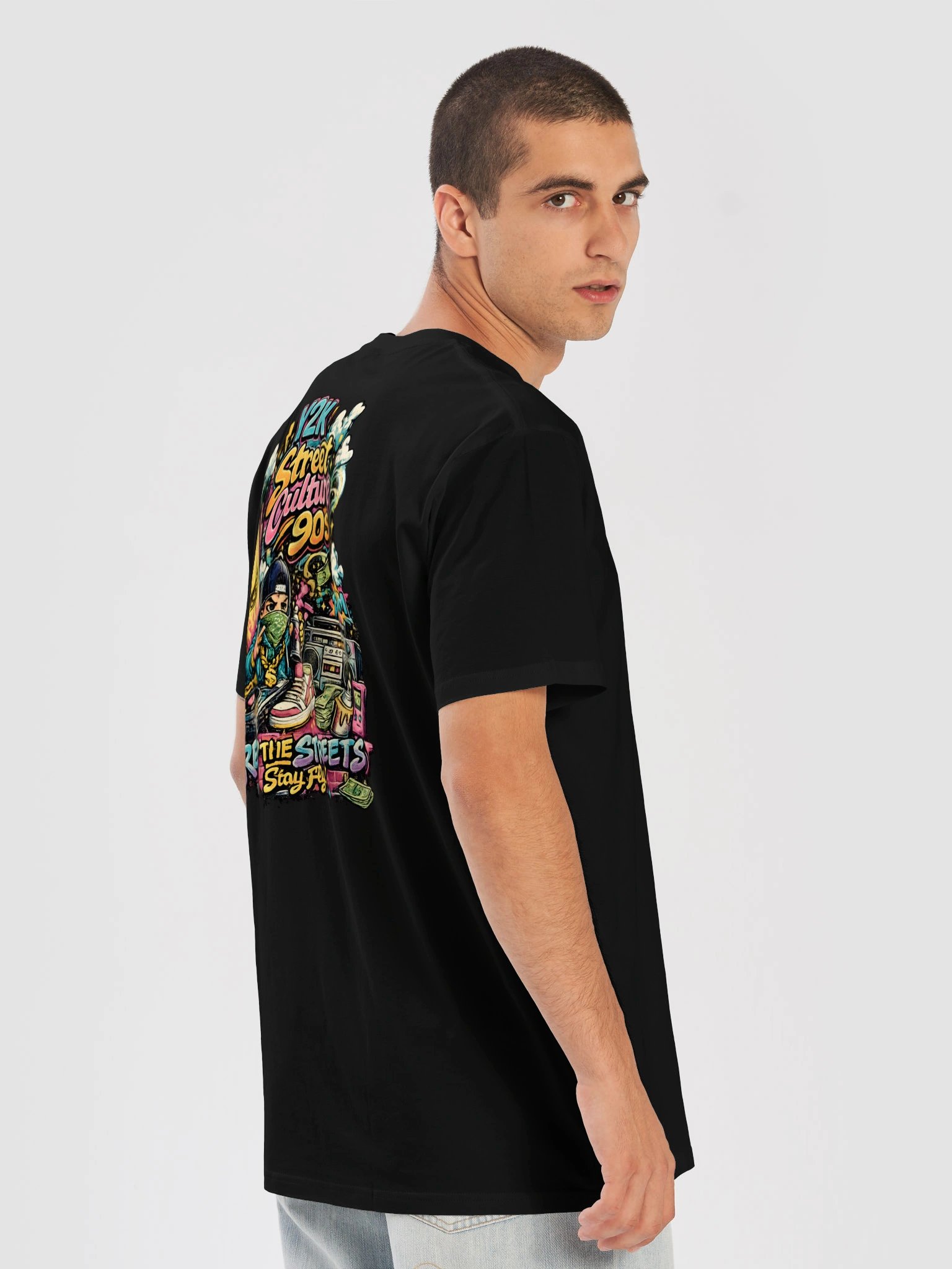 Y2K Street Culture Graffiti Tee product image (2)