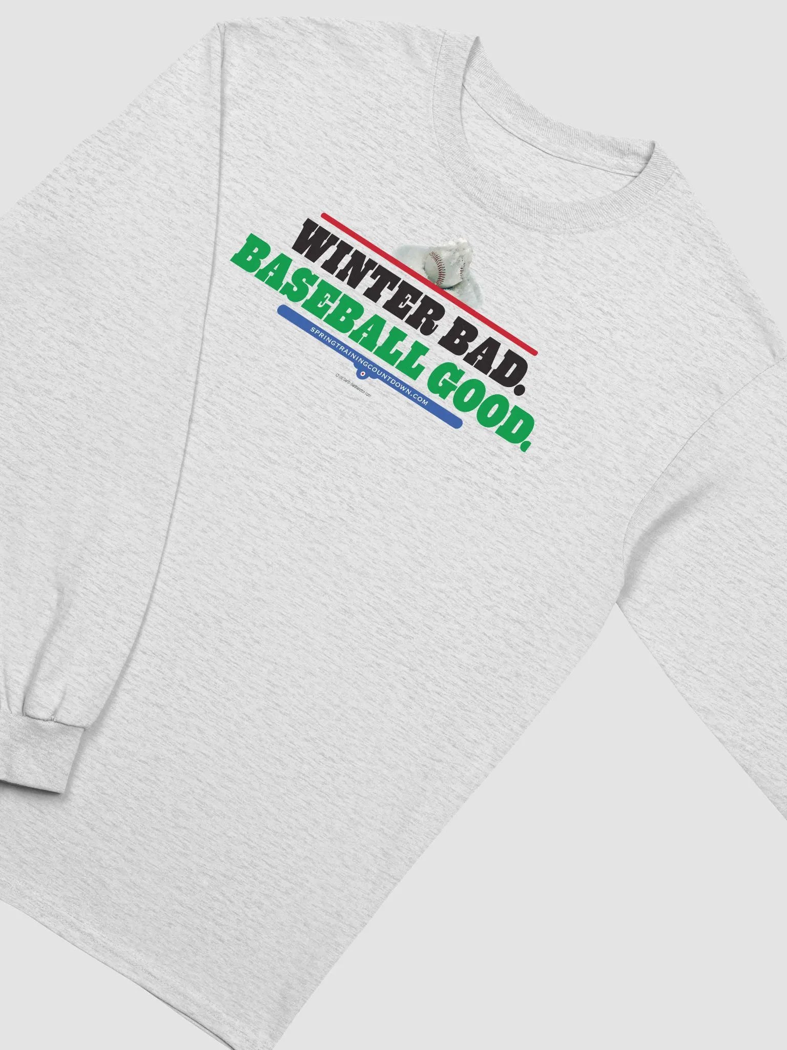 Winter Bad Baseball Good Long-Sleeve Tee product image (2)