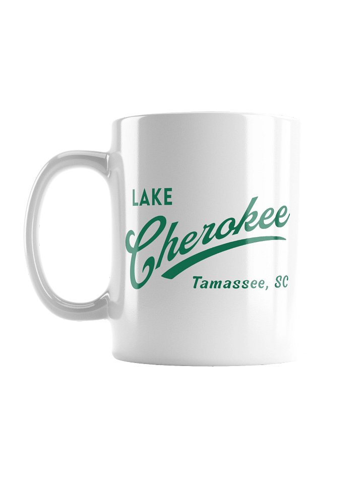 Lake Cherokee Ceramic Mug (Green Swoosh) product image (1)