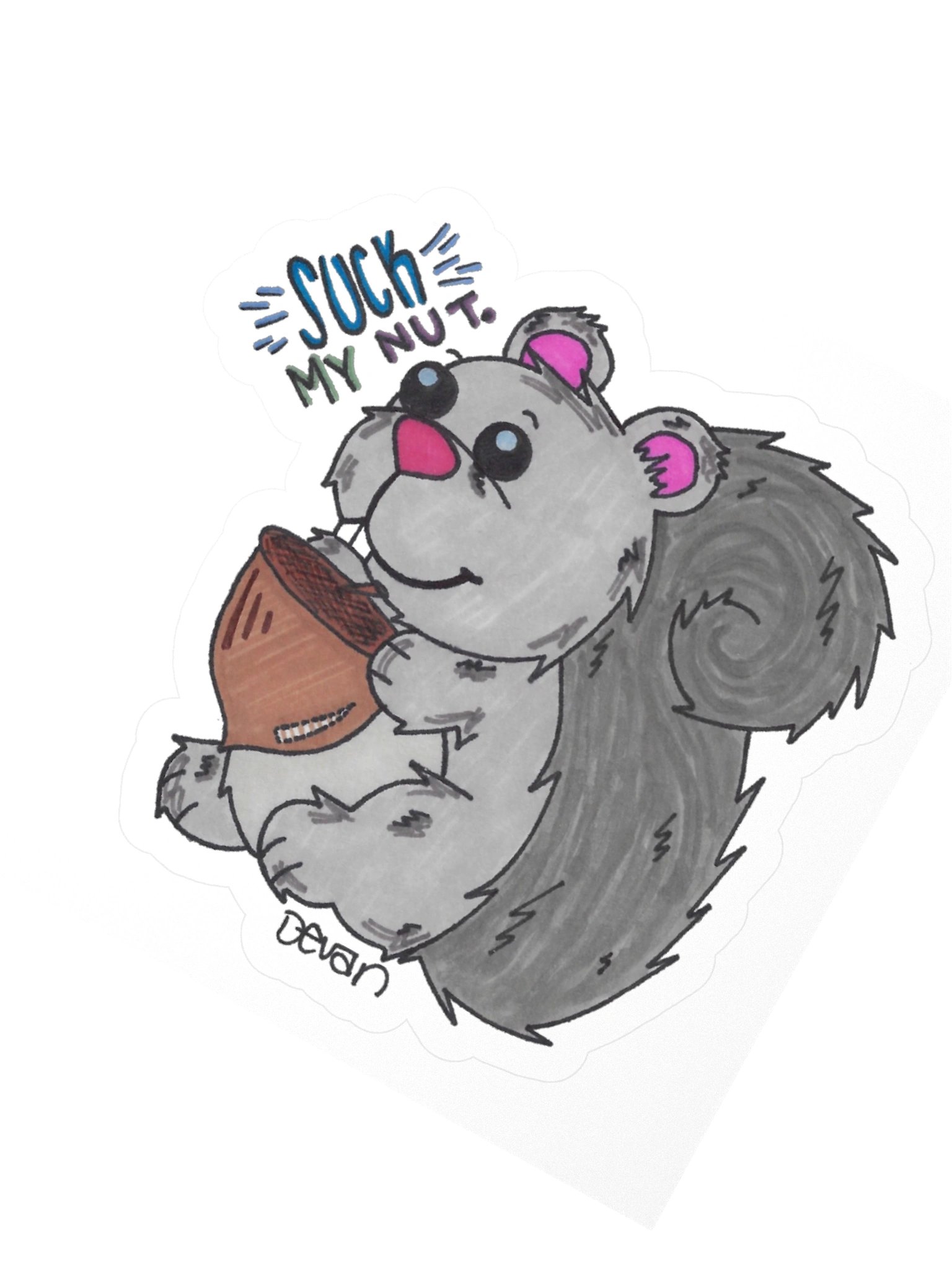 Suck My Nut Sticker product image (2)