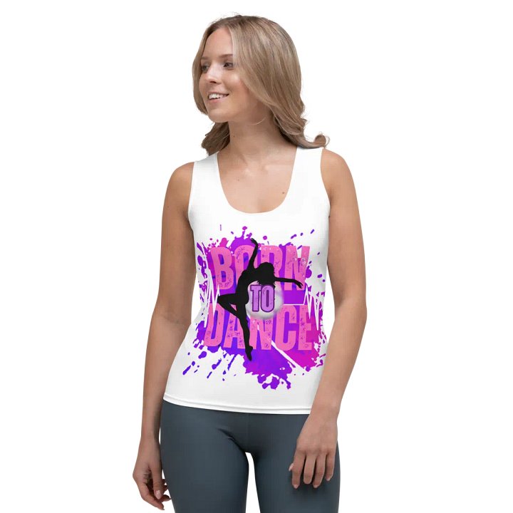 Born to Dance Her Silhouette Huge Print Tank product image (1)