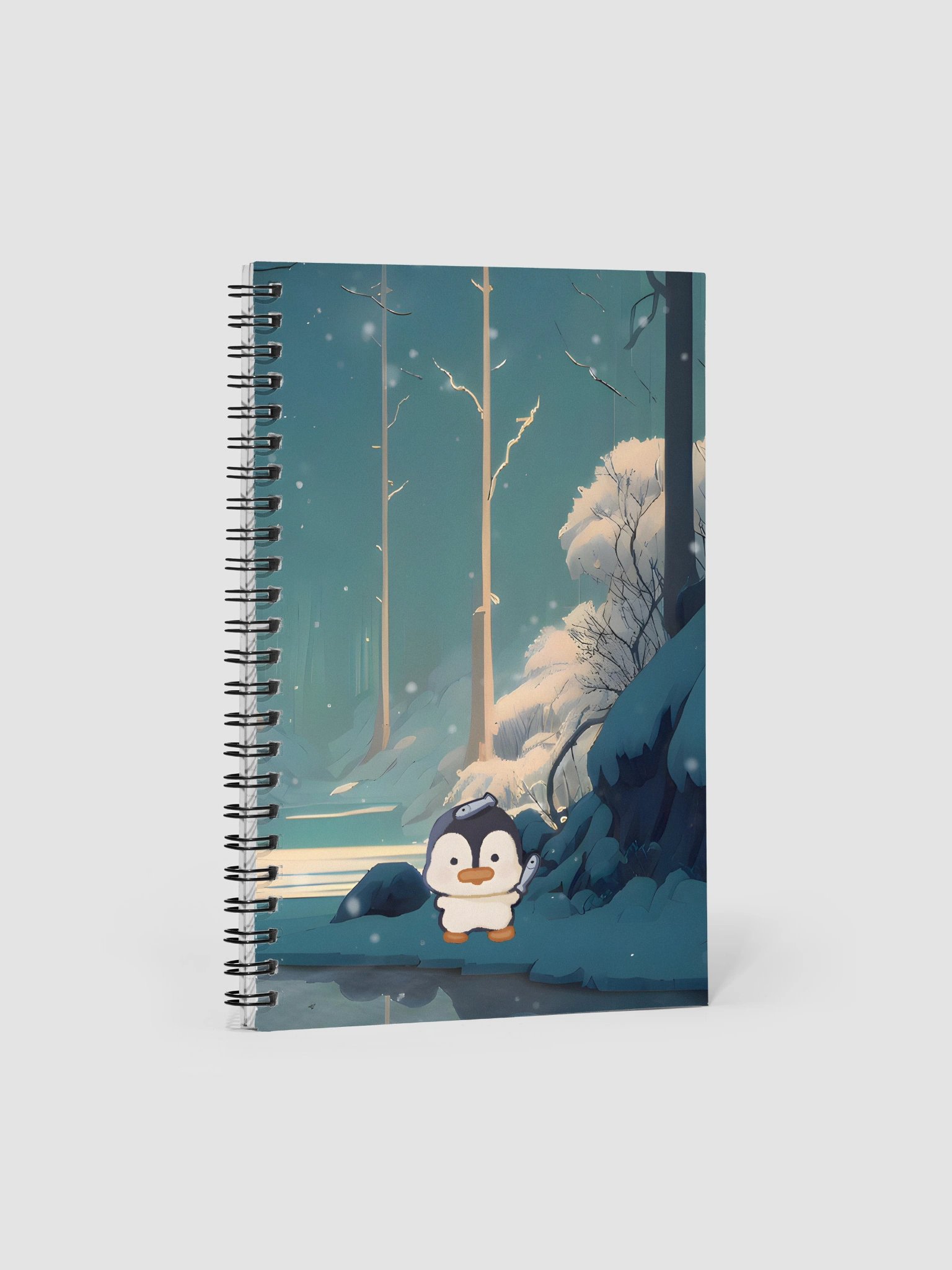 Snow Penguin Spiral Notebook product image (1)