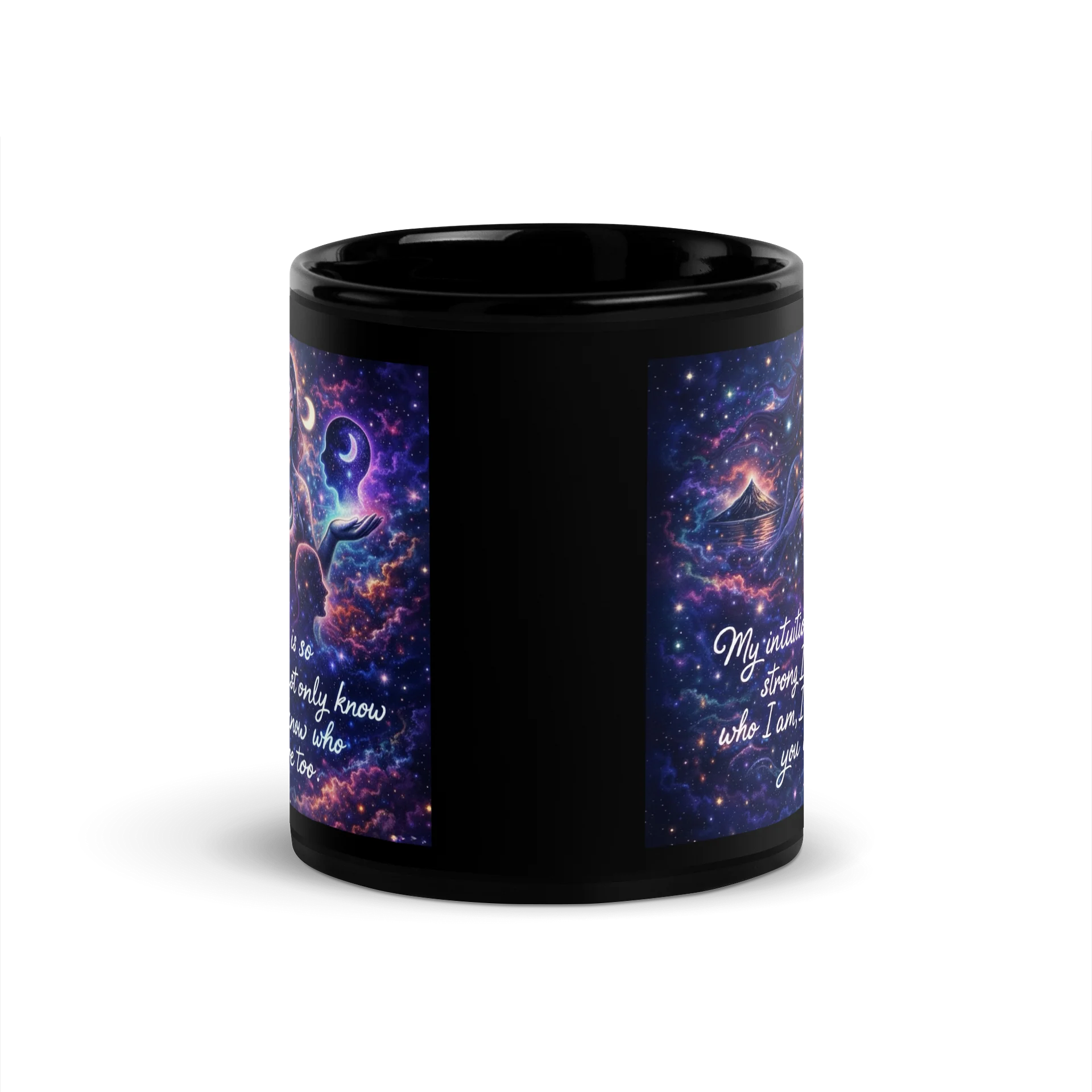 Intuitive Cosmic Connection -Black Mug product image (4)