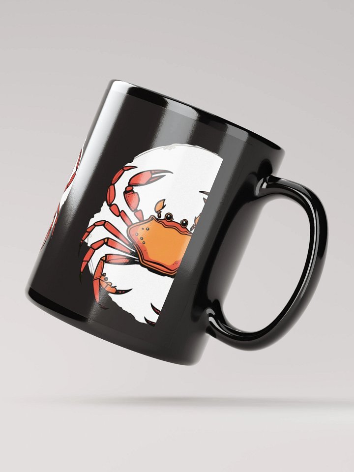 Cartoon Crab Black Glossy Mug product image (4)