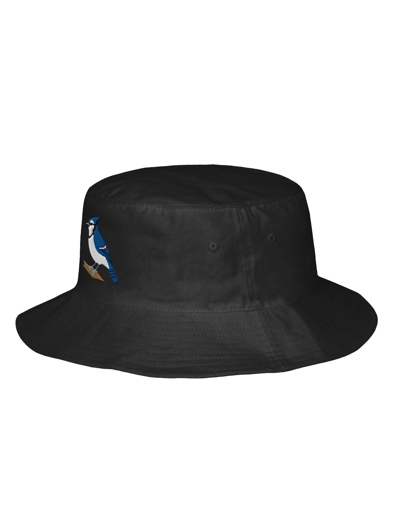 Blue Jay Embroidered Bucket Hat | Blue Jay Bird Sun Hat product image (6)