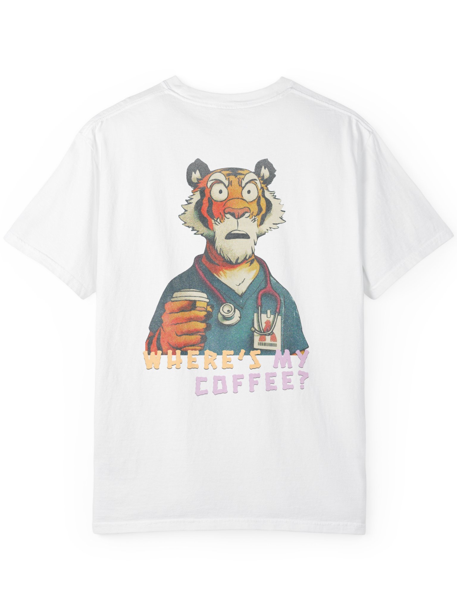 Funny Nurse Shirt, Coffee Tiger Tee product image (11)