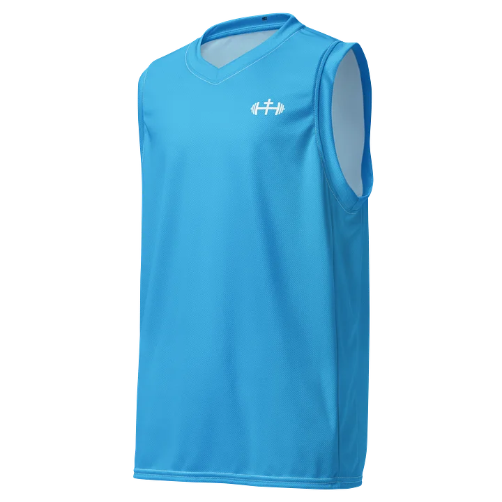 His House Performance V-Neck Muscle Tank - Blue Sky product image (2)