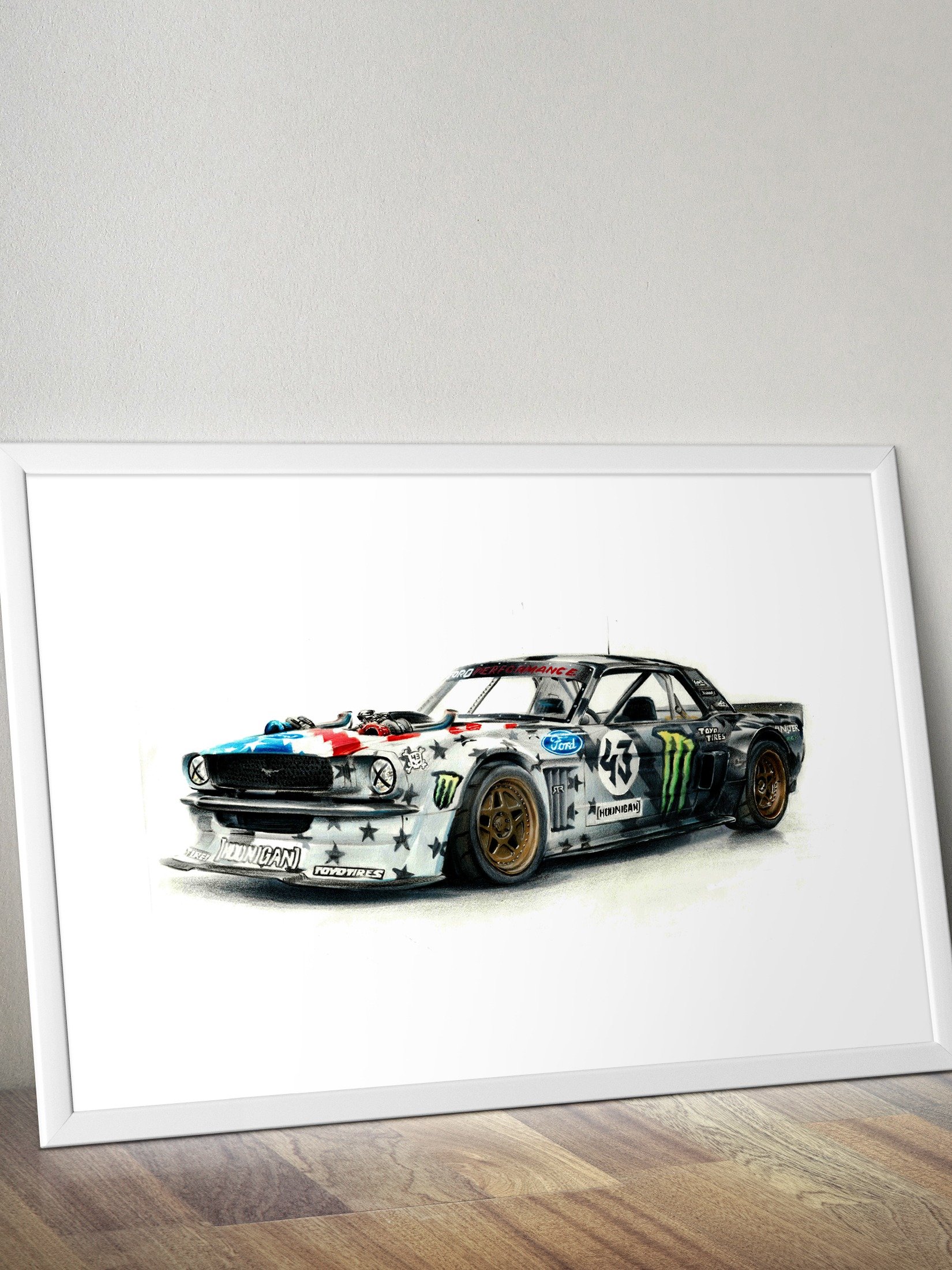 Ken Block's Ford Mustang Hoonicorn v2 - A3 Print product image (1)