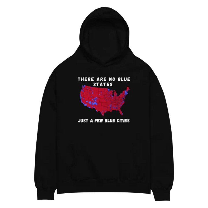 No Blue Cities Map Unisex Hoodie product image (2)