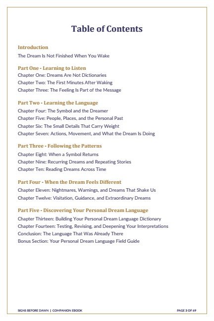 Before the Dream Fades | Dream Interpretation & Personal Dream Language Ebook product image (2)