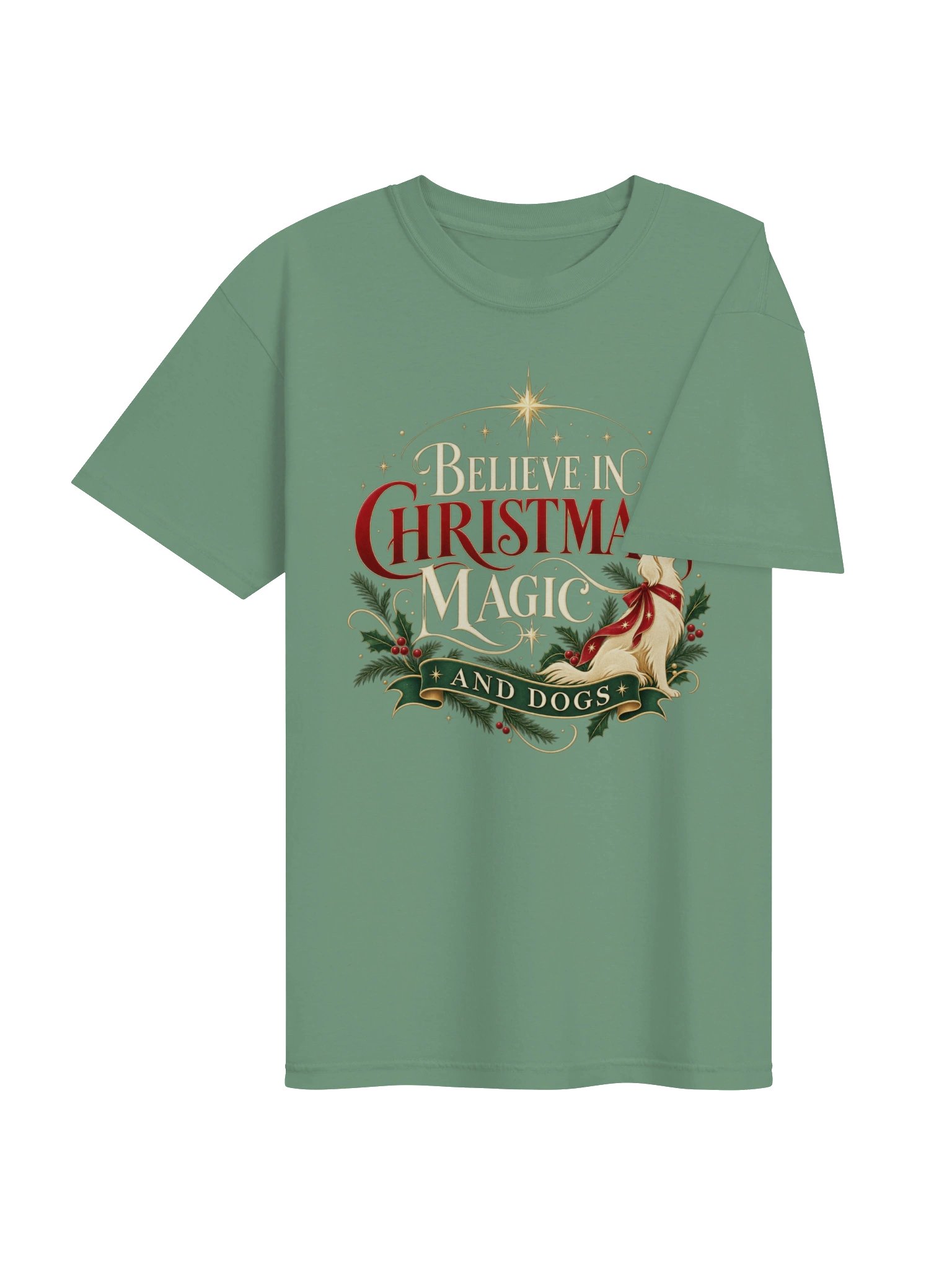 Christmas Dog T-Shirt for Women – Holiday Dog Lover Shirt product image (4)