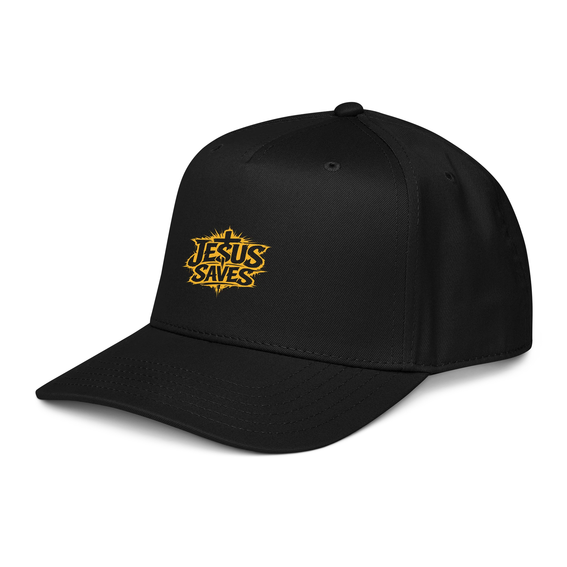 Jesus Saves Baseball Cap (yellow text) product image (4)