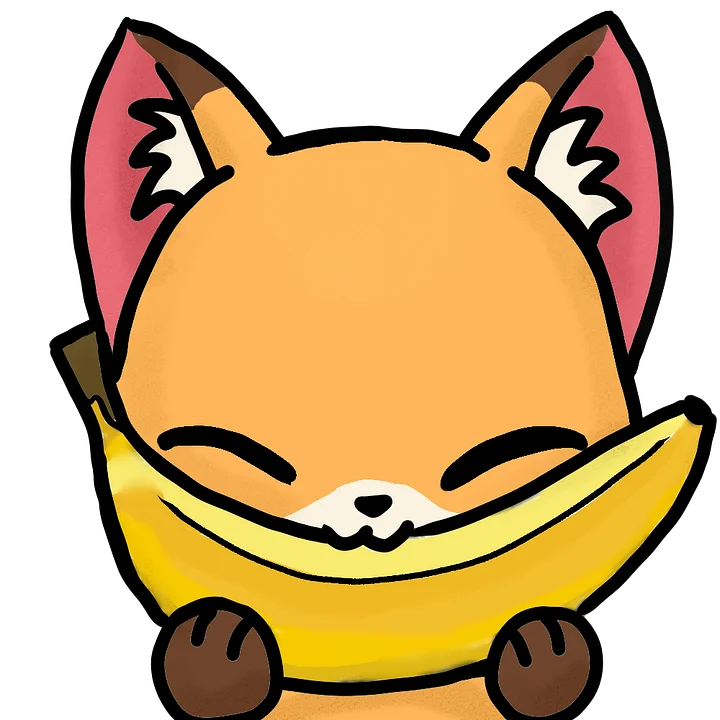 Fox Banana Sticker product image (1)
