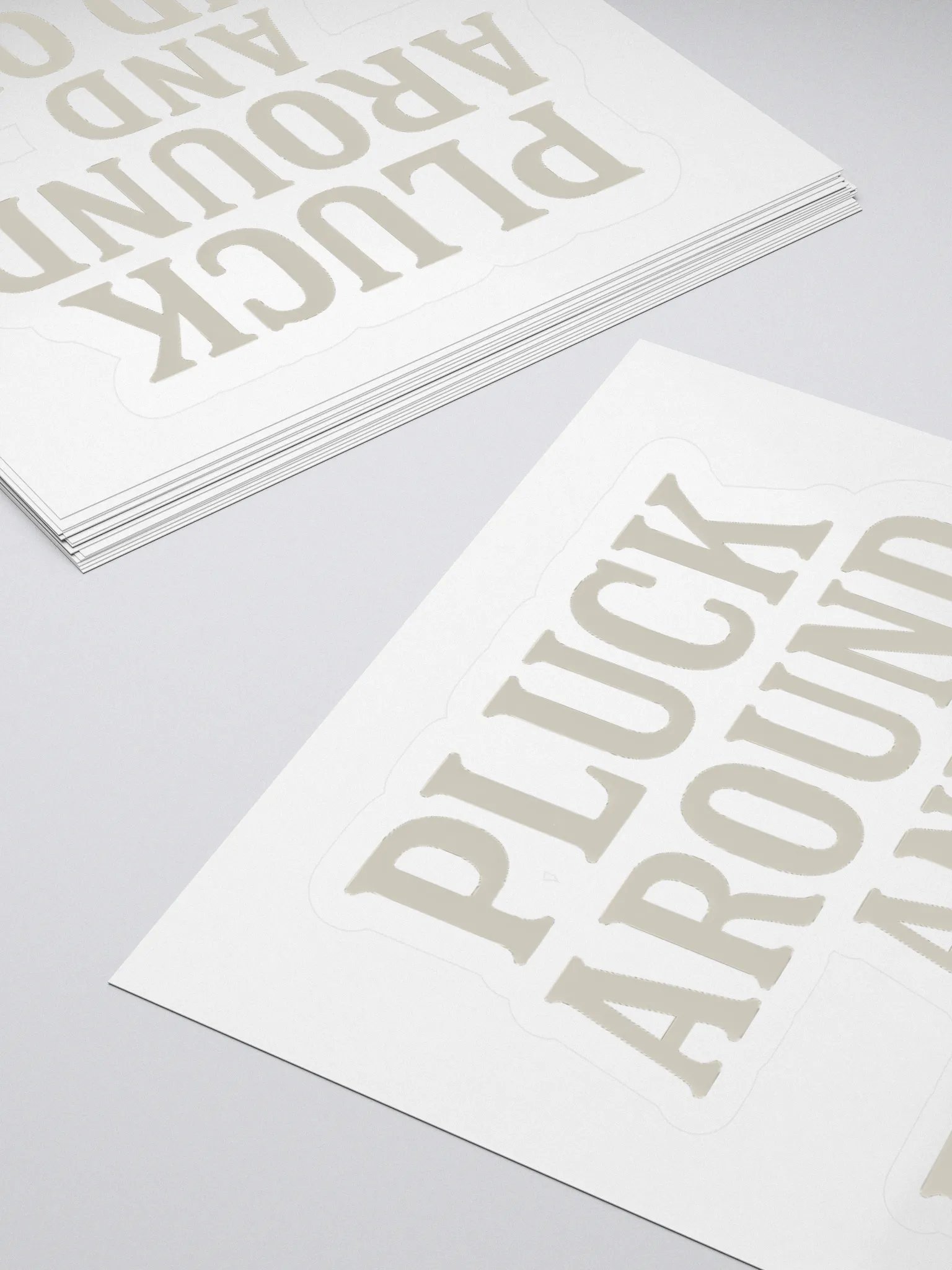 Pluck around sticker product image (10)