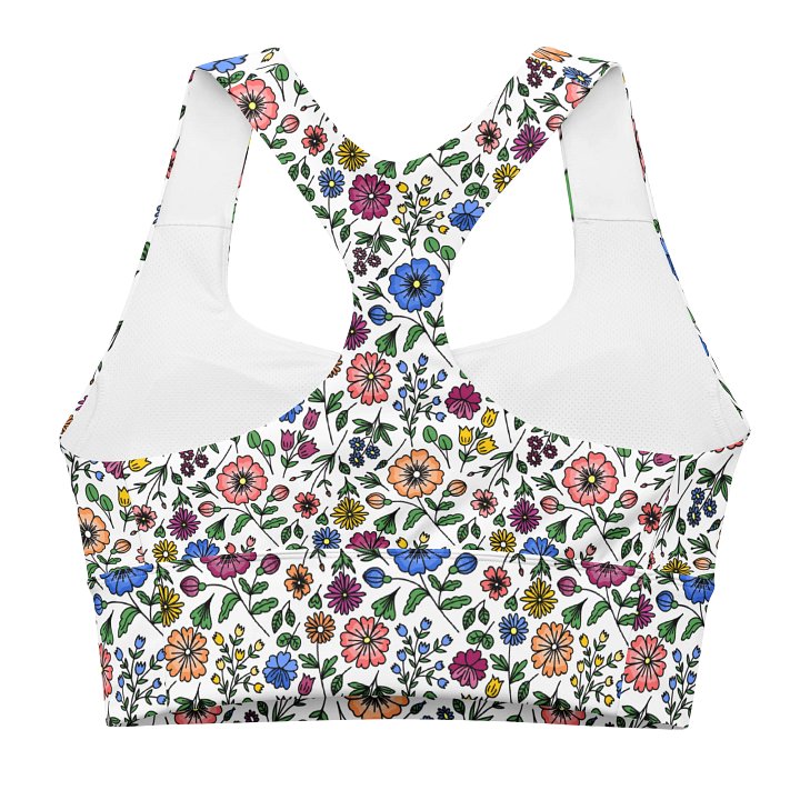 Floral Longline Sports Bra – Stylish, Supportive & Versatile product image (2)