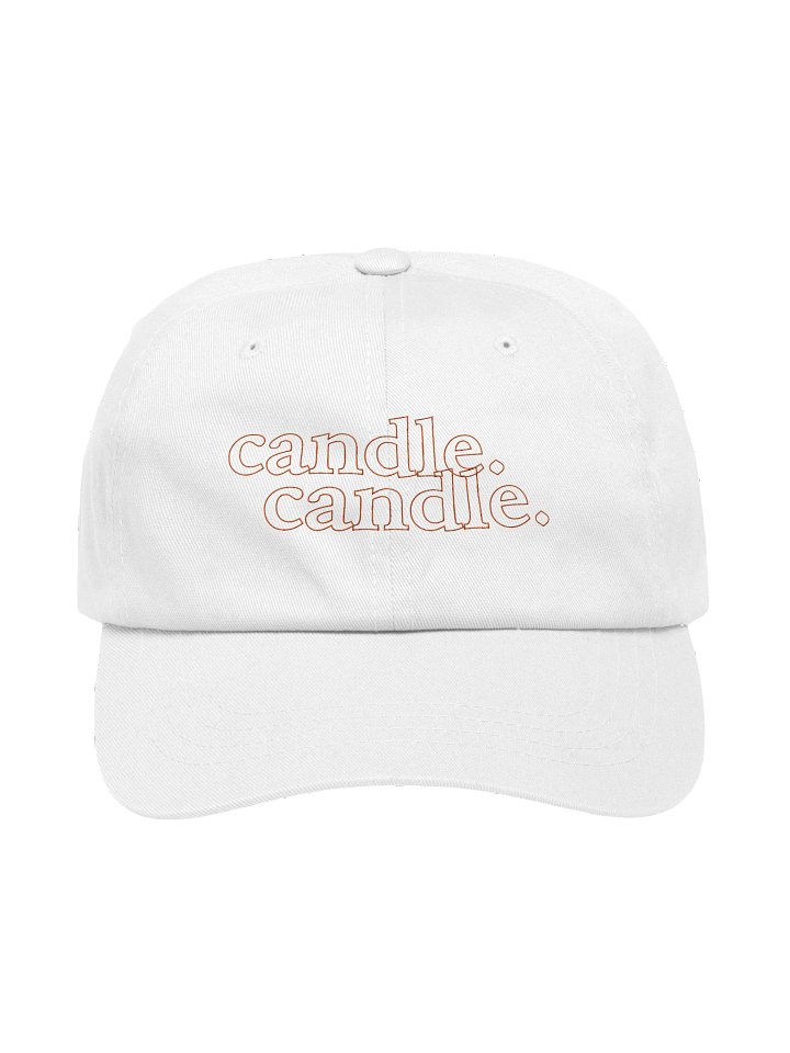 Candle Logo Hat (Orange Text) product image (1)