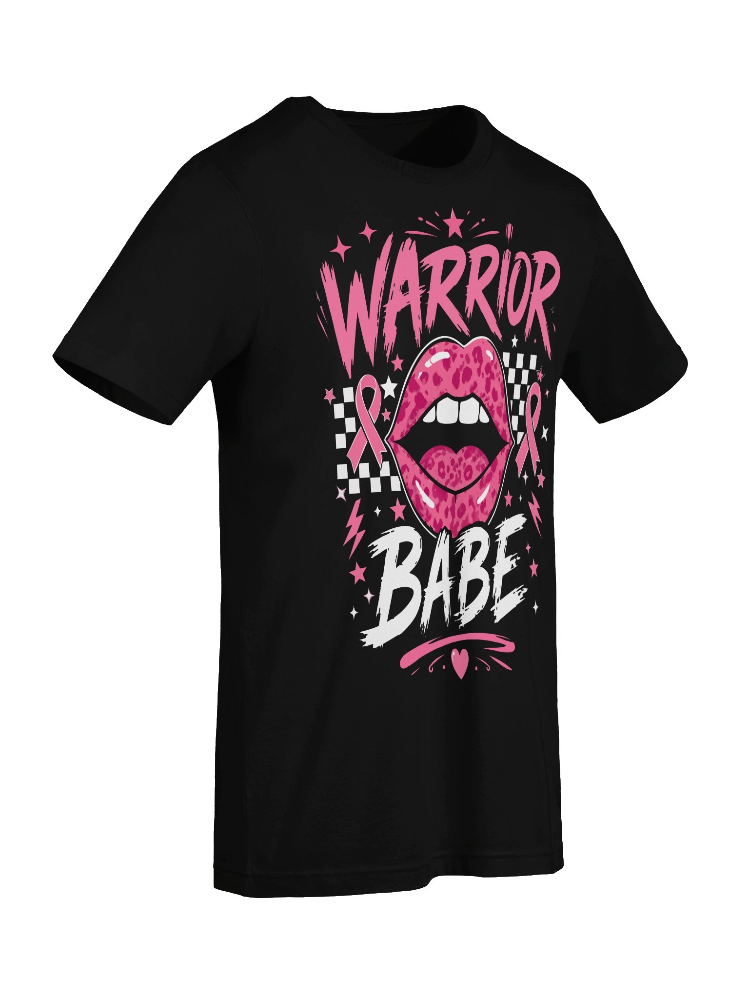 Warrior Babe Pink Ribbon Glam Tee product image (73)