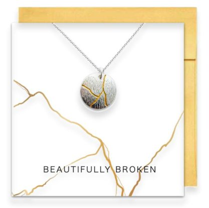 "Beautifully Broken" Kintsugi Necklace product image (3)