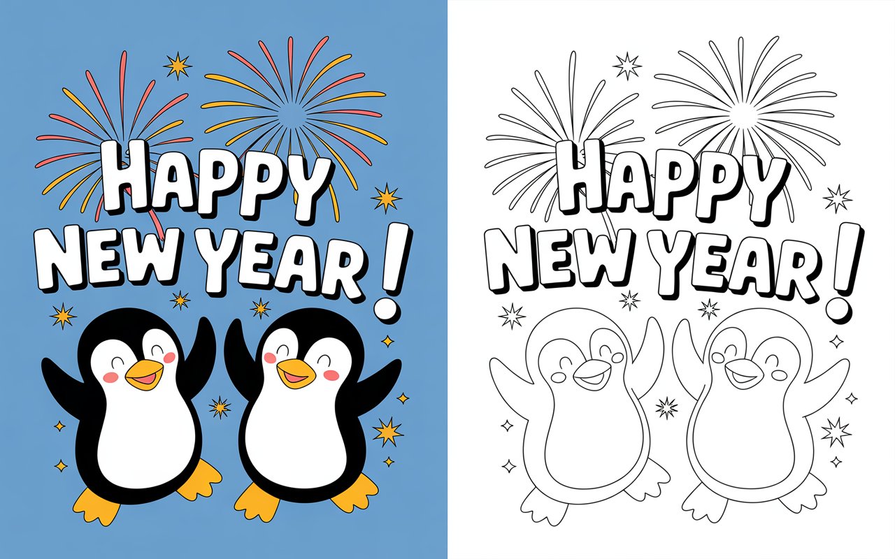 2026 Coloring Book – A Cute and Creative Journey Into the New Year! product image (5)