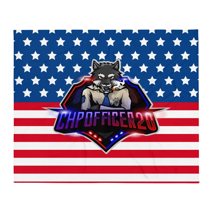 Patriot Wolf Throw Blanket product image (2)