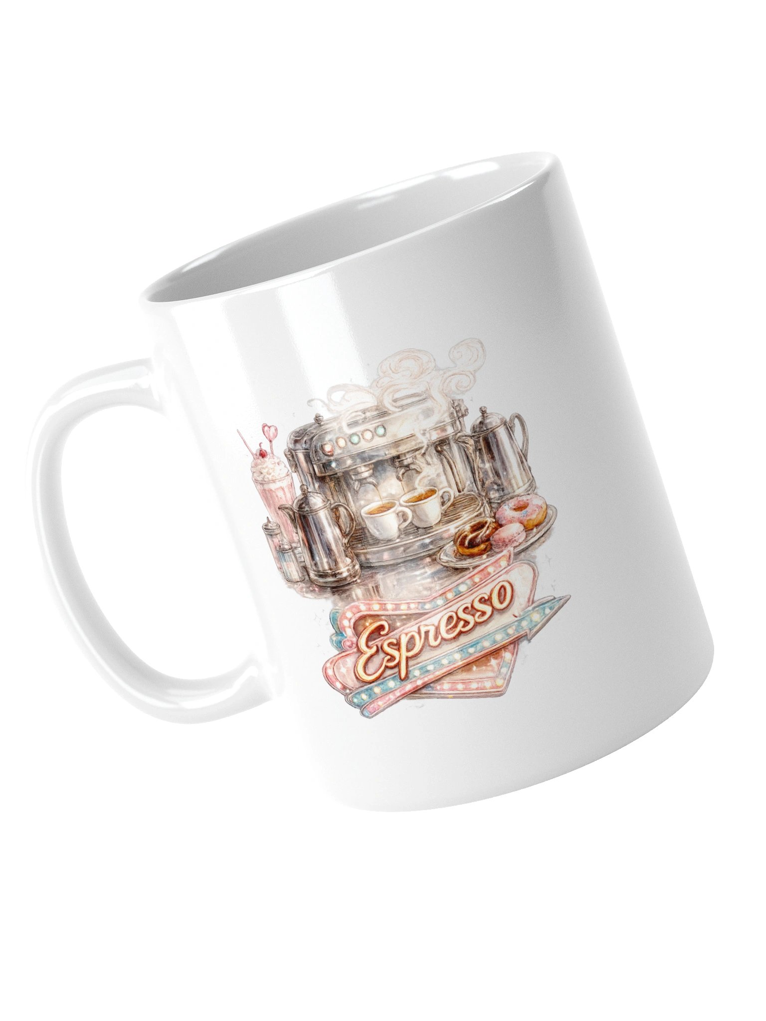 1950's Diner Espresso Ceramic Mug product image (13)
