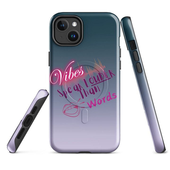 Vibes Speak Louder Than Words iPhone® Tough Case product image (2)