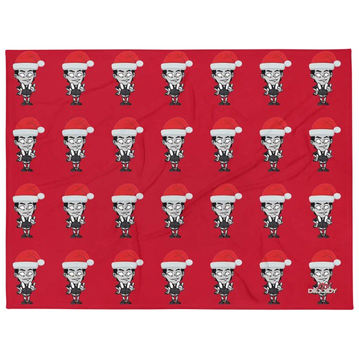 Santa Hat Fly Diiqqiidy Throw Blanket product image (1)