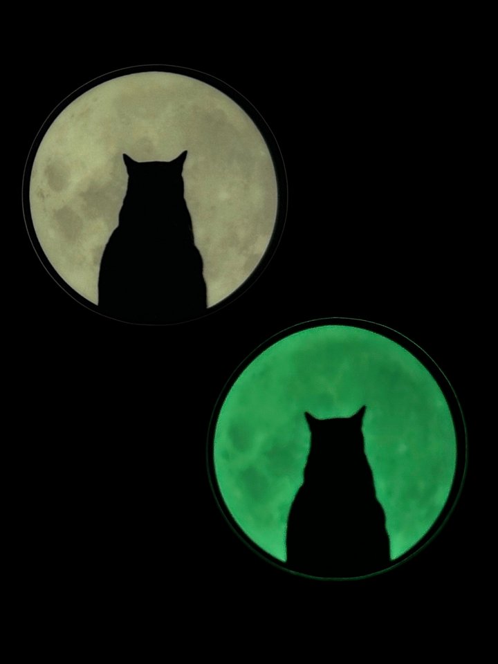 Glow-in-the-dark Manny moon sticker product image (1)