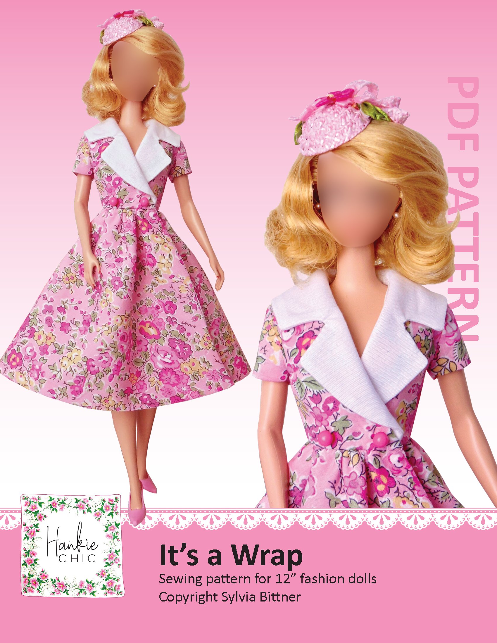 It's a Wrap sewing pattern for 12" fashion dolls product image (1)