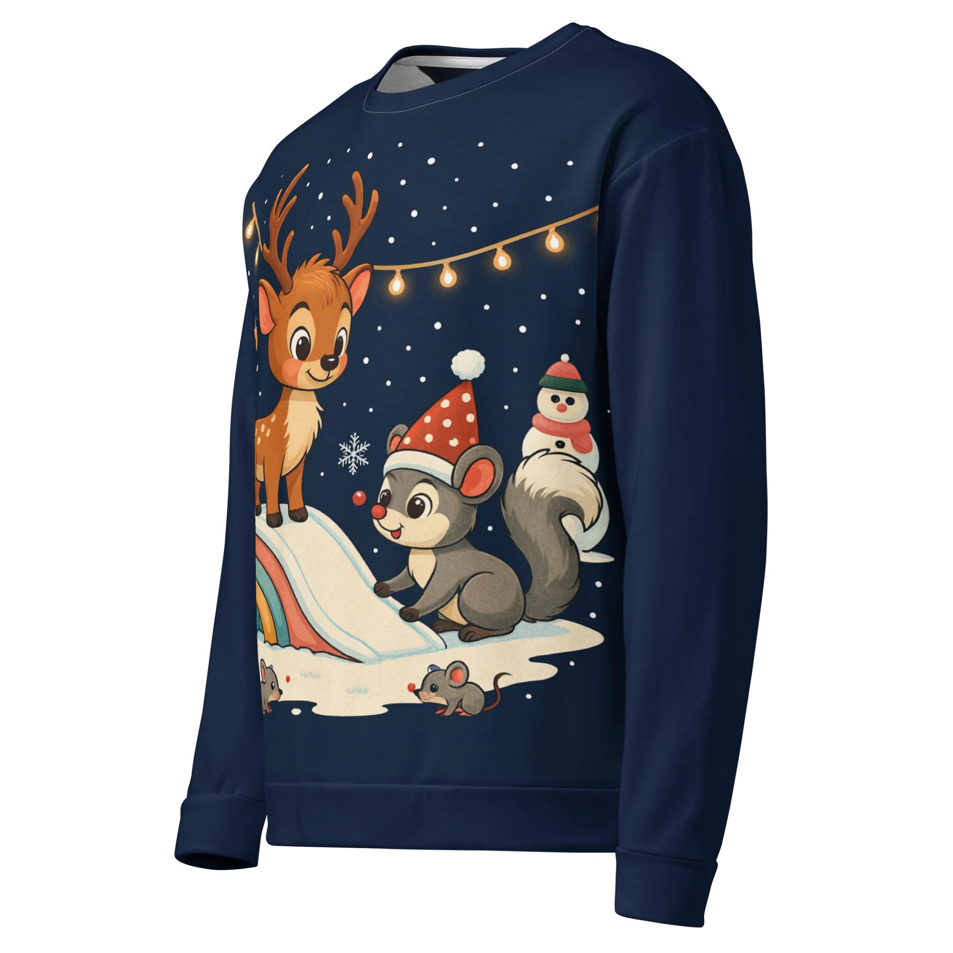 Festive Friends All-Over Print Sweatshirt product image (3)