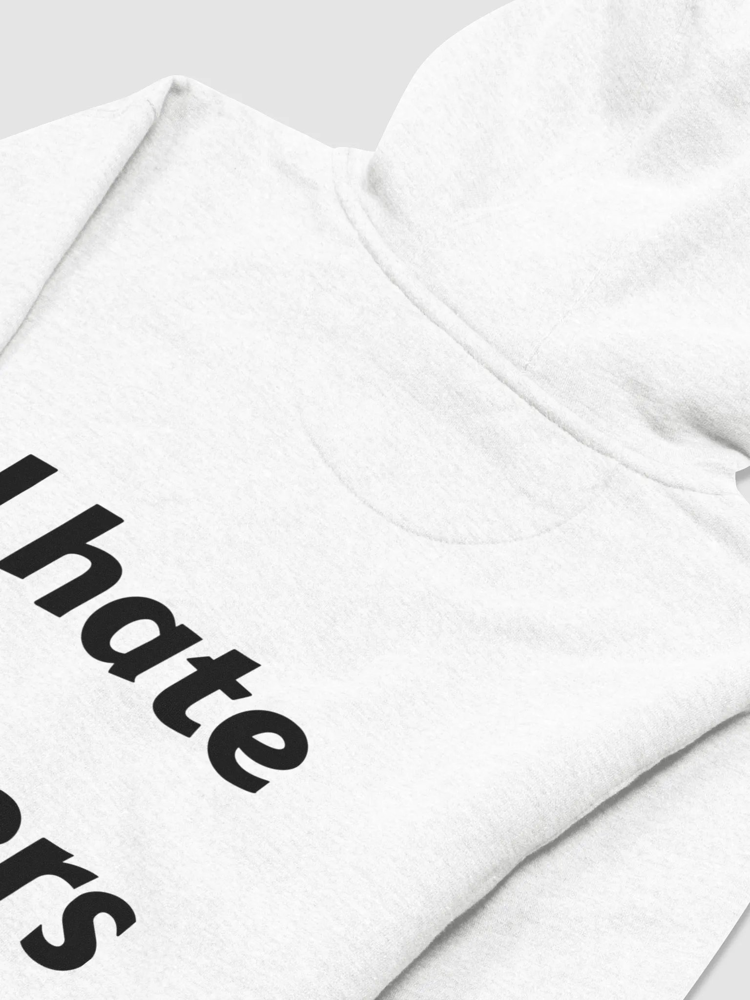 I Hate Cagers Hoodie white product image (4)