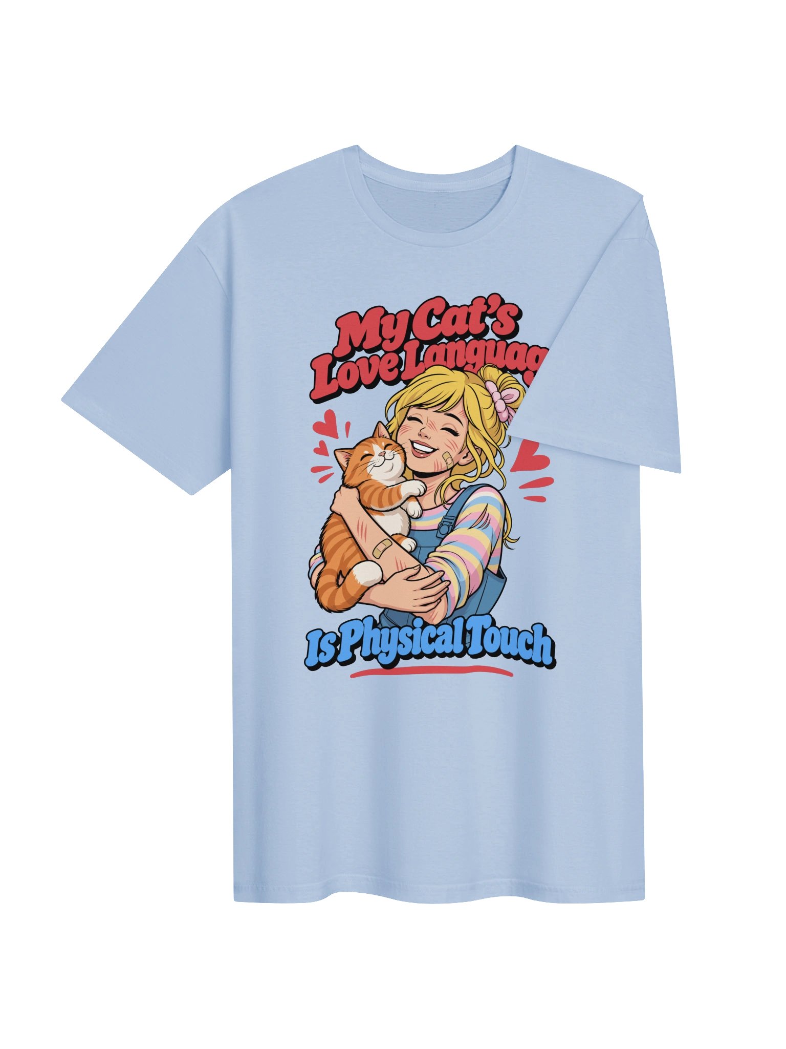 My Cat's Love Language Is Physical Touch Orange Cat Shirt product image (45)