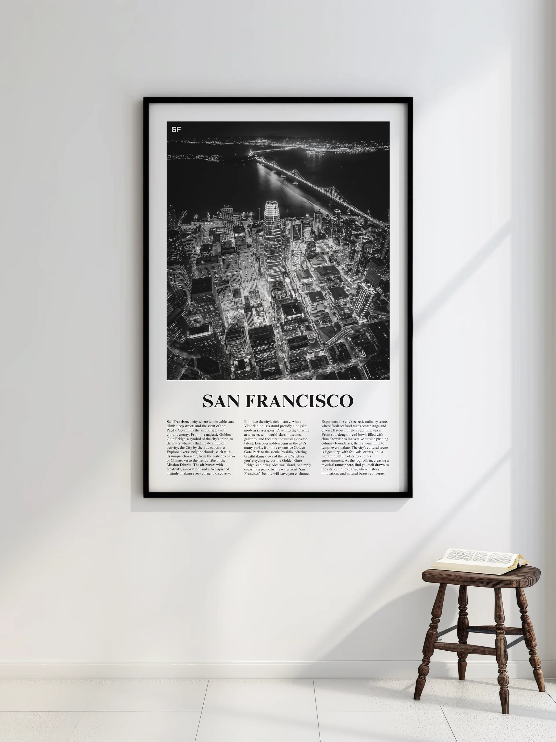 San Francisco 04 Newspaper Poster | Framed product image (2)