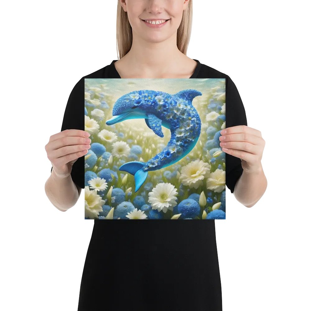 Flower Dolphin Wall Art product image (3)