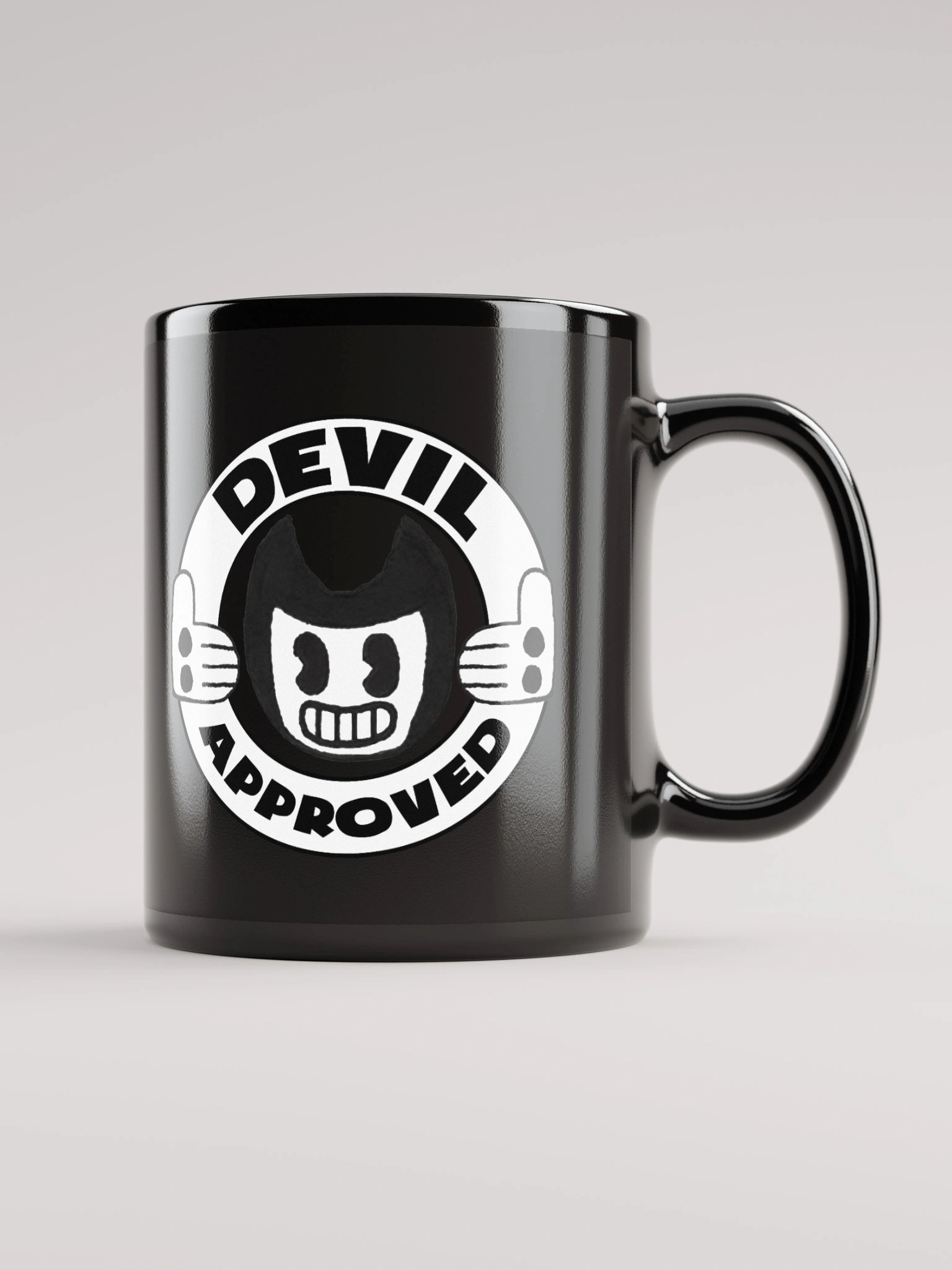 Devil Approved Black Glossy Mug product image (1)