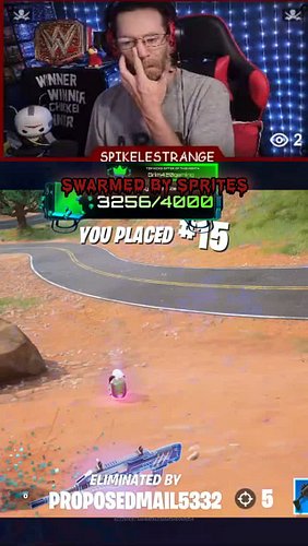 TOO many sprites, I'm cooked 💀 #fortnitefail #gaming #funny #spikelestrange #ClipGPT #streamladder