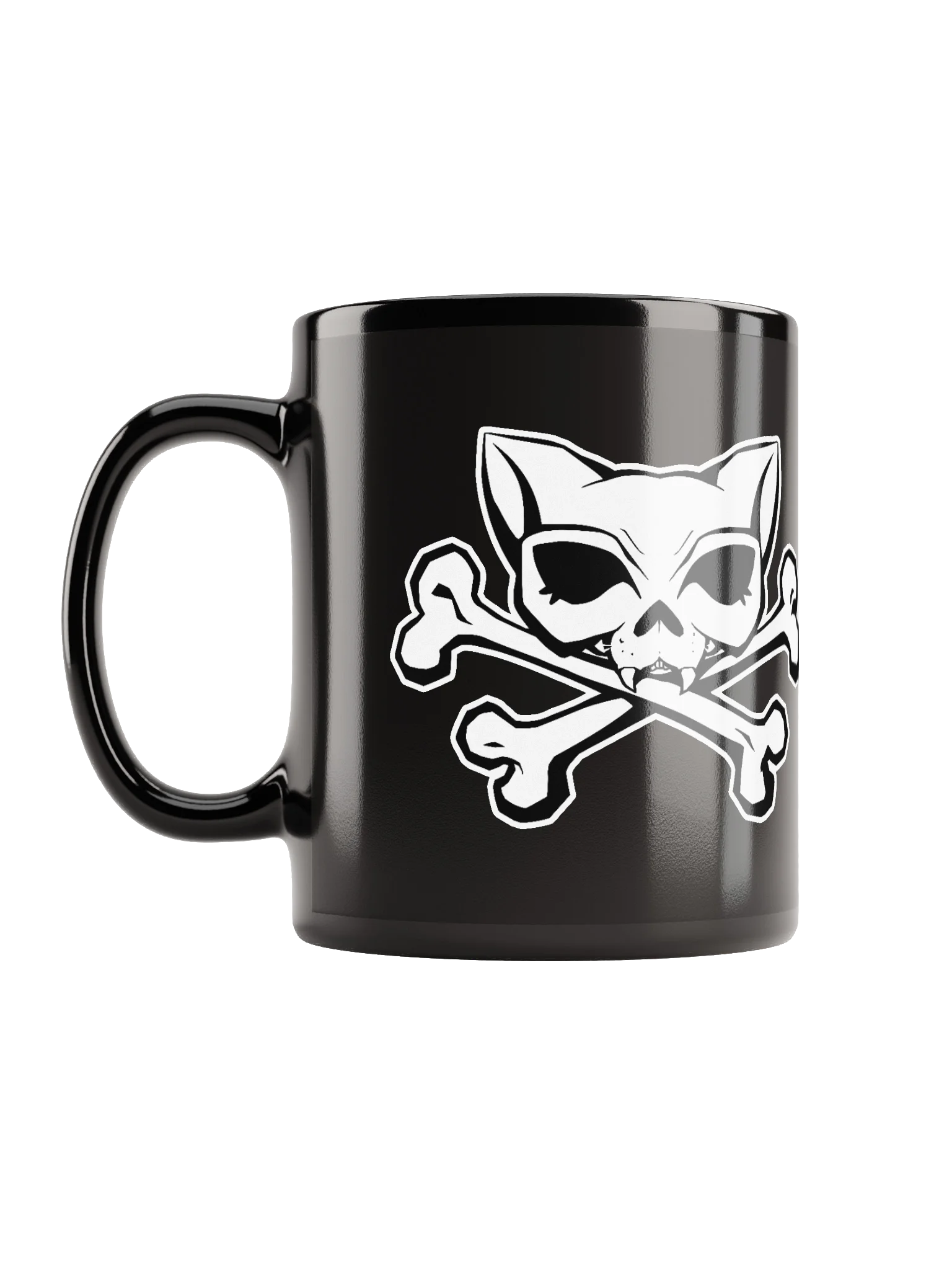 White Kat Skull Blaque Mug product image (2)