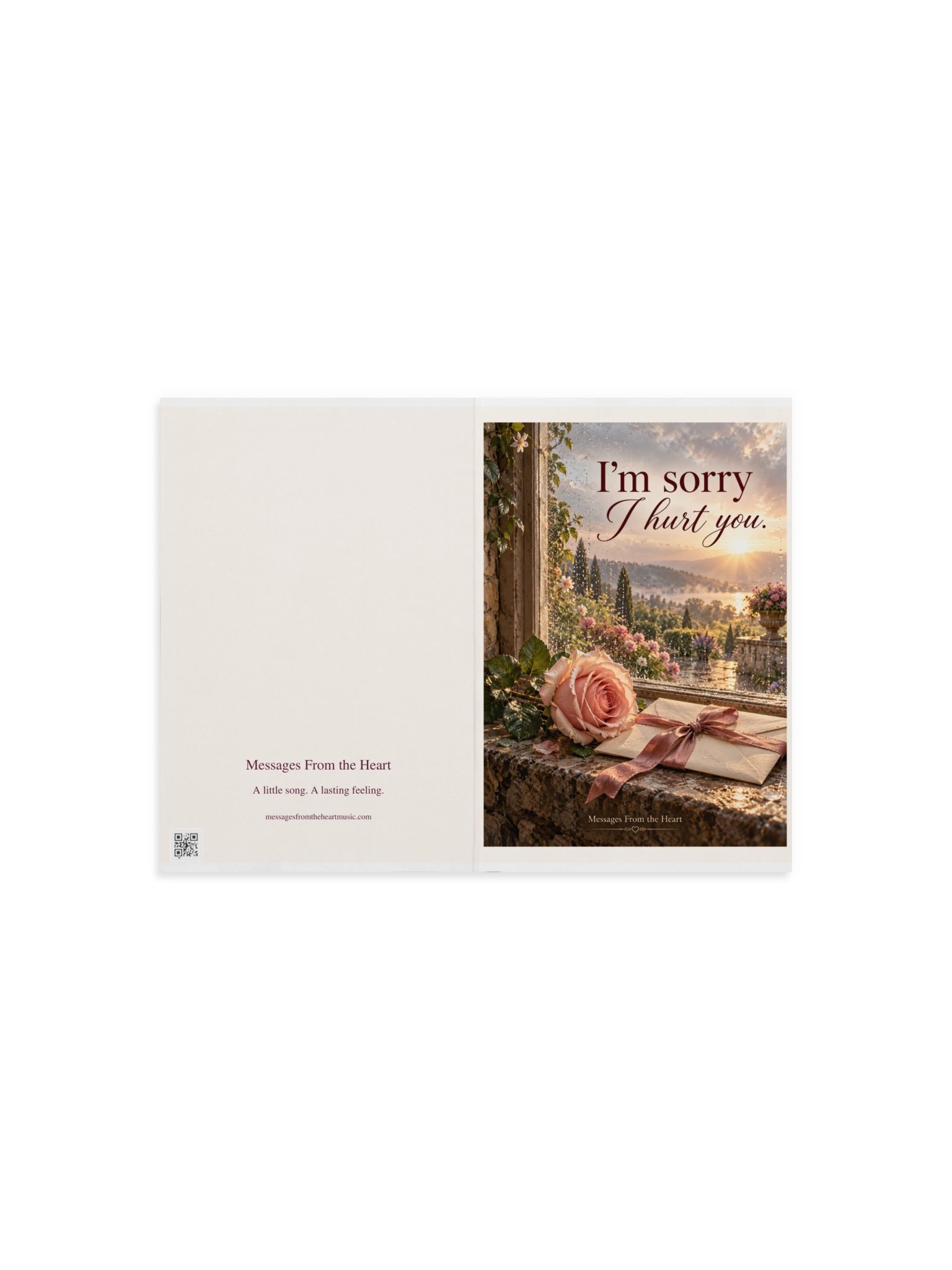 I'm Sorry I Hurt You — Physical QR Greeting Card product image (3)
