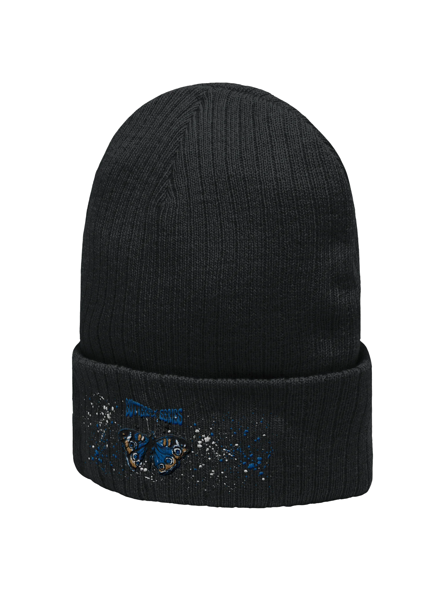 Butterfly Ribbed Knit Beanie product image (7)