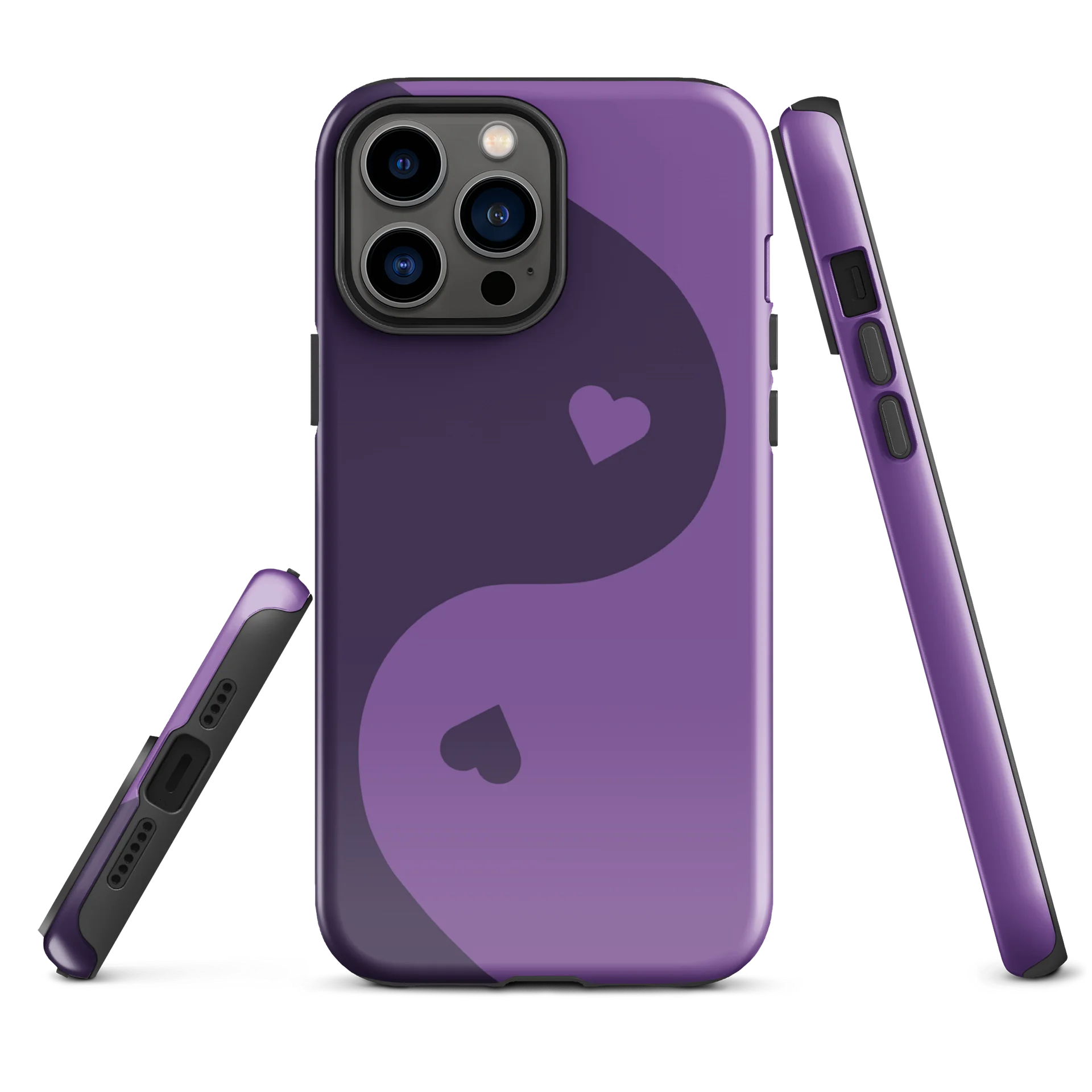 Amethyst Yin Yang Heart iPhone Case product image (2)