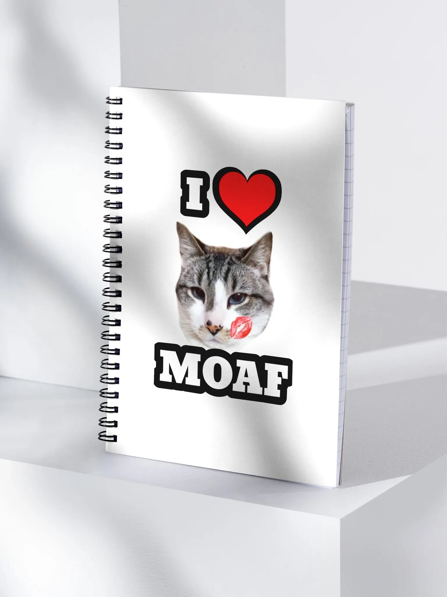 I ❤️ Moaf Spiral Notebook product image (3)