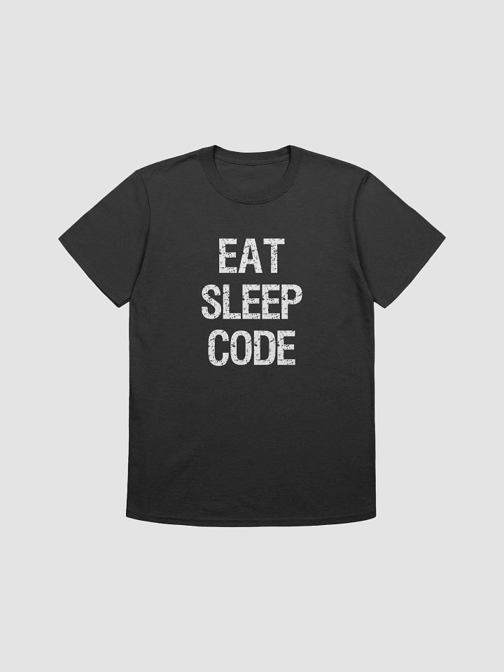 TeamTBM Eat, Sleep, Code White Text T-Shirt product image (1)