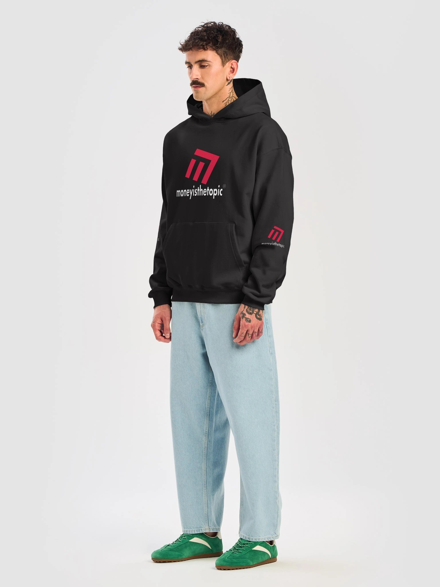 MONEY Club French-Terry Black Color Hoodie Unisex product image (7)