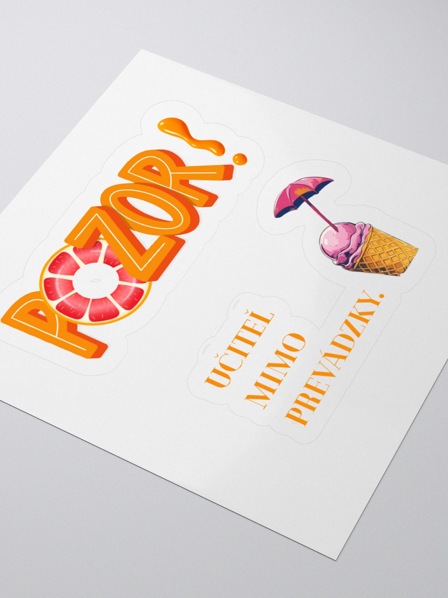 "Učiteľ mimo prevádzky" nálepka product image (3)