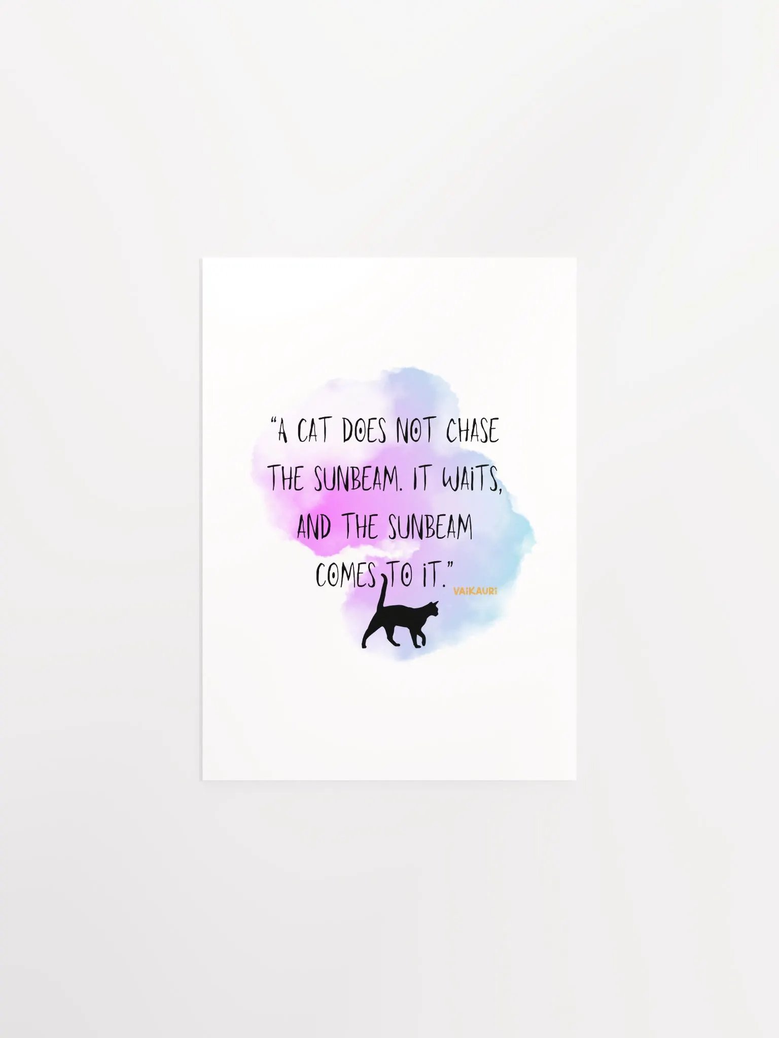 Vaikauri Wisdom Cat Artprint product image (1)